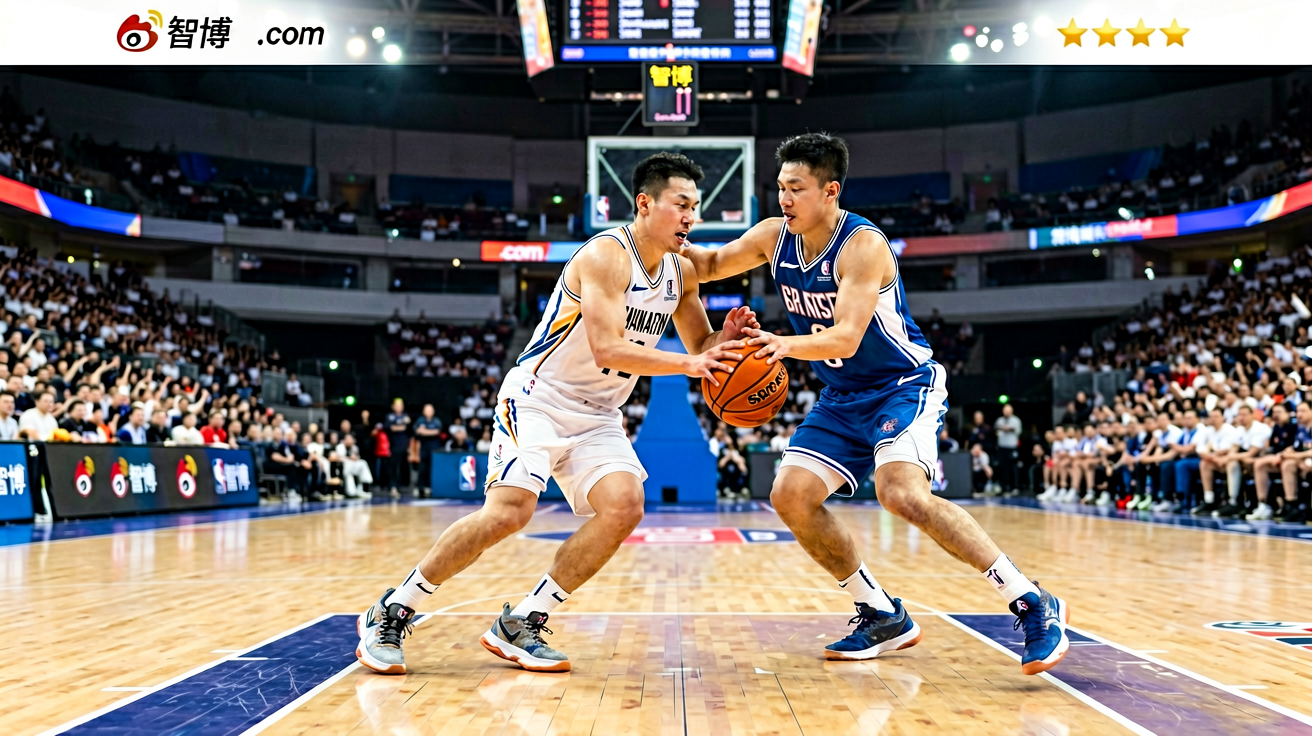 智博1919篮球赛事专题，球员在球场上激烈拼抢